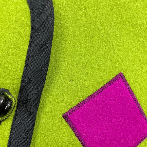 Lynn Murray Small Vest Wool Eclectic Green Black (see description)‎ - Picture 4 of 5